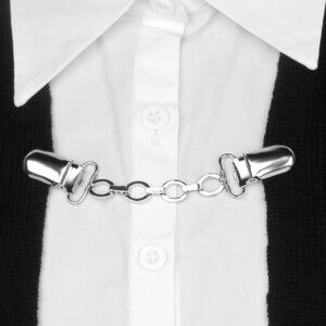 Sleek Sweater Clip NEW Jacket Dress Cinch Cardigan Trendy Scarf Blouse Modest